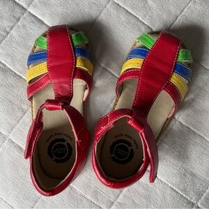 Livie & Luca Paz primary rainbow bright sandals size 12 toddler